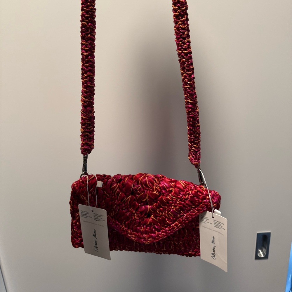 Chic Red Crossbody Bag by Unknown Brand